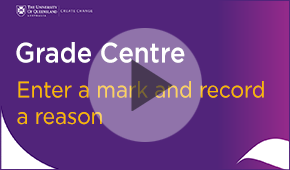 grade centre edit a mark and record a reason